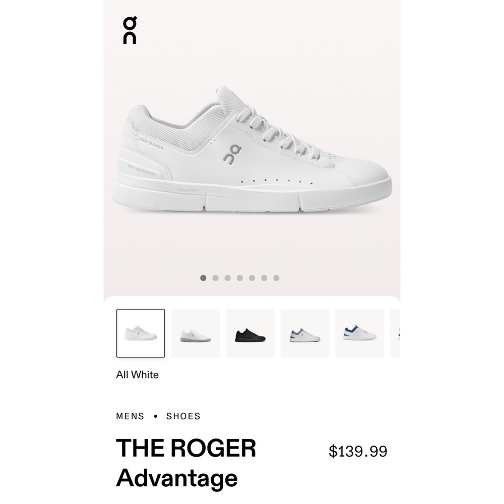 On All White The Roger Shoe